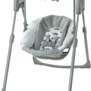 Graco Slim Spaces Compact Baby Swing Chair, Newborn/Infant Swing Seat from 2.4-11.3 kg (5.5-25 lb), Humphry