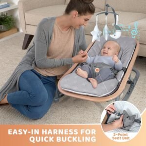 Portable 2-in-1 Orzbow Baby Bouncer Seat for Infants & Toddlers, 0-9 Months - Image 4