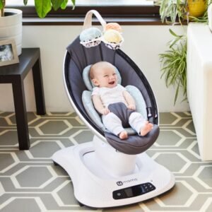 4moms RockaRoo & MamaRoo Infant Insert - Washable, Cool Mesh, Reversible, Yellow - Image 8
