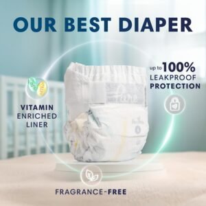 Pampers Pure Protection Size 1 Diapers - 198 Count, Hypoallergenic & Unscented - Image 3