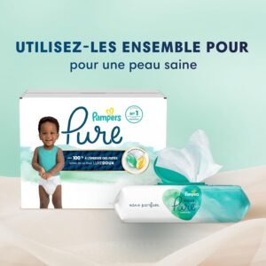 Pampers Pure Protection Size 1 Diapers - 198 Count, Hypoallergenic & Unscented - Image 23