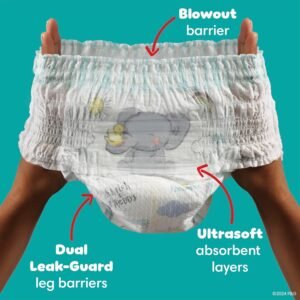 Pampers Swaddlers 360 Size 4 Pull-On Diapers, 100 Count - Leakproof Protection - Image 3