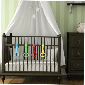 SKISUNO 5-Pack Nursery Pull Rings for Newborn Cribs - Safe Walking Aid - Image 8