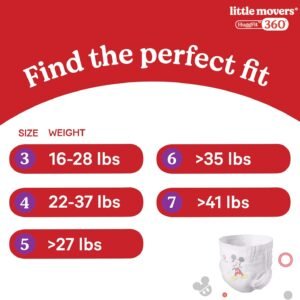Huggies Little Movers Size 4 Diapers (22-37 lbs) - 64 Count, HuggFit 360° - Image 10