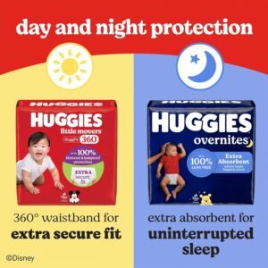 Huggies Little Movers Size 4 Diapers (22-37 lbs) - 64 Count, HuggFit 360° - Image 11