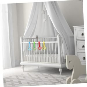 HOOTNEE 4-Pack Lightweight Crib Pull Rings for Newborn Bed Safety - Image 4