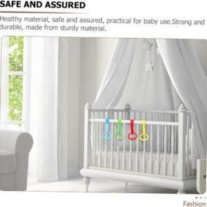 LOPUNER 5pcs Crib Pull Rings for Standing Support | Easy Grip for Babies - Image 9