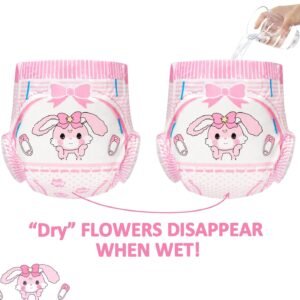 Littleforbig Usagi Printed Adult Diapers - 10 Pack, Medium (28"-38") - Image 3