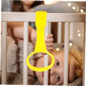 LIOOBO 2-Pack Ergonomic Playpen Pull-Up Rings for Safe Indoor Support - Image 4