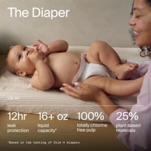 Coterie Newborn Gift Set: Size Newborn & 1 Diapers + Travel Baby Wipes - Image 3