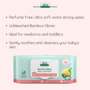 Aleva Naturals Bamboo Baby Wipes - Hypoallergenic, Organic, 432 Count - Image 3