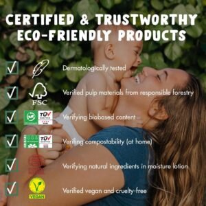 Eco by Naty Aloe Vera Baby Wipes – Compostable, Hypoallergenic & Plant-Based (672 Count) - Image 4