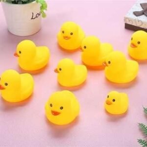 TinyClan 50pcs Rubber Duck Bath Set – Float & Squeak Party Decor for All Ages - Image 6