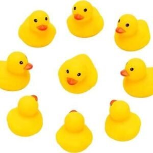 TinyClan 50pcs Rubber Duck Bath Set – Float & Squeak Party Decor for All Ages - Image 8