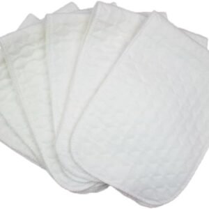 LRXIYODE 10pcs Diapers Diaper Liners Reusable Diapers Wash Cloths Cotton Diapers for Babies White
