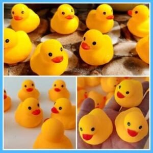 TinyClan 50pcs Rubber Duck Bath Set – Float & Squeak Party Decor for All Ages - Image 5