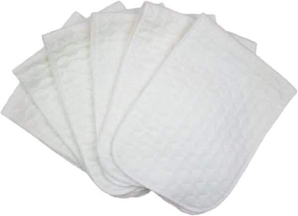 VICASKY 10pcs Washable Cotton Diaper Three Layer Diaper Change Pad for Boy Girl Soft Breathable and Durable