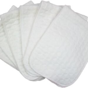 YARNOW 10pcs Washable Cotton Diapers Three Layer Changing Pads for Boy Girl Breathable and Durable for Home