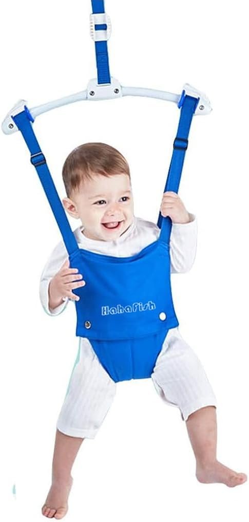 Baby Door Jumpers and Bouncers Exerciser Set with Door Clamp Adjustable Strap for Toddler Infant 6-24 Months…
