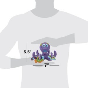 Nuby Purple Octopus Bath Toy with 3 Hoopla Rings - Interactive Fun - Image 8