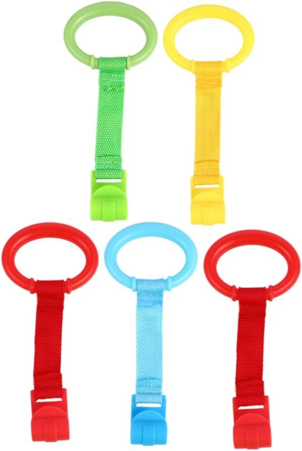 COOPHYA 5pcs Pull Rings for Nursery Standing Assist Tools Hanging Rings for Lightweight and Portable for