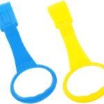 WEKAMOS 2pcs Pull Up Rings for Boy Girl Ergonomic Standing Assistance Handles Safe Playpen Accessory for