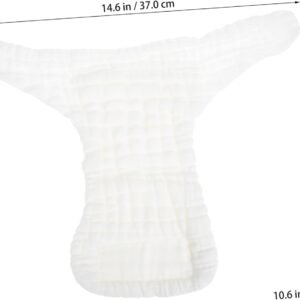 5-Pack Reusable Waterproof Cloth Diapers for Newborns - Breathable Liners - Image 2