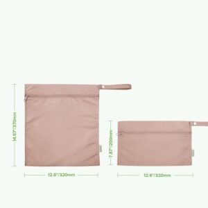 Haakaa Waterproof Wet Bags – Baby Diaper Bags, Travel, Pool & Yoga (2 Pack) - Image 8