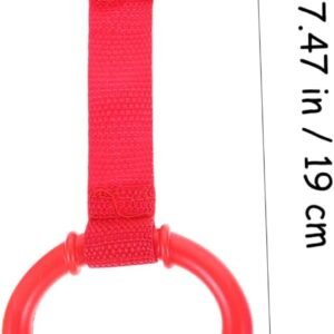8pcs Colorful Crib Pull Rings - Durable Lightweight Training Tools - Image 2