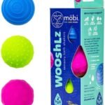 Mobi Wooshlz Sensory Bath Shakers - Food Grade Silicone Baby Bath Balls for Bathtub Fun, Toys for Toddlers and Babies, BPA and Phthalate Free - 0-6 Months Newborns and Up