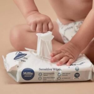 Millie Moon Sensitive Baby Wipes - Plant-Based, 648 Count Pack - Image 2
