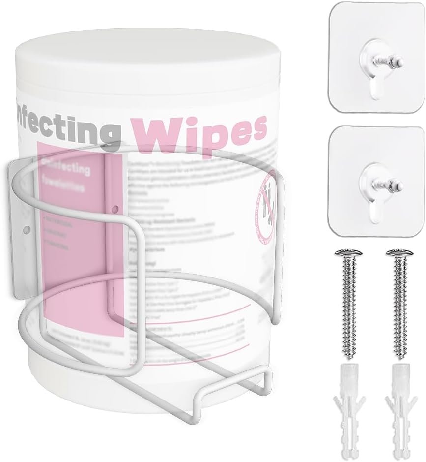 Wall-Mount Wipes Holder for Easy Cleaning