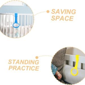 Beaupretty 2pcs Ergonomic Pull Up Rings for Indoor Playpen Support - Image 9