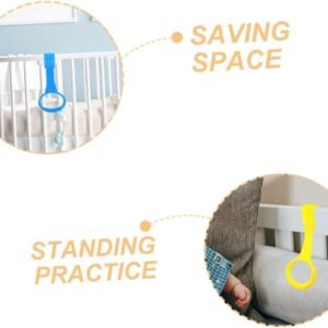 WEKAMOS 2pc Ergonomic Pull Up Rings for Kids - Safe Playpen Handles - Image 7