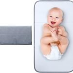Lekebaby Portable Changing Pad, Waterproof Baby Changing Mat, Foldable Travel Diaper Chang Pad, Grey
