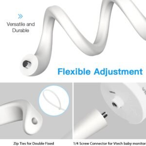 VTech VM5463 Baby Monitor Mount | No-Drill Flexible Wall Bracket - Image 3