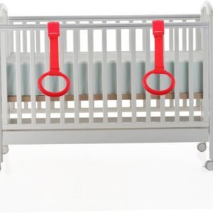 HEALSOPTHY 6pcs Red Pull Up Rings – Playpen Safety Tool for Kids' Motor Skills - Image 5