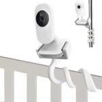 Universal Baby Monitor Mount Holder for Vtech VM3252 VM819, Hello Baby HB30 HB35, and Most 5.3 to 8.1cm Wide Baby Monitors Camera Shelf for Crib Cot Shelves - without Tools or Wall Damage