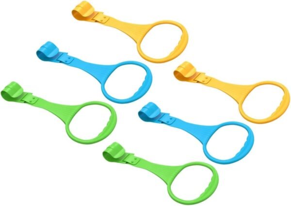PERSELOSO 6pcs Pull Rings Hanging Rings for Arm Strength Training Newborn Walking Assist Tools Green of Each