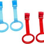 HOOTNEE 4Pcs Nursery Pull Rings for Learning to Lightweight Bed Standing Rings Crib for Newborns Easy