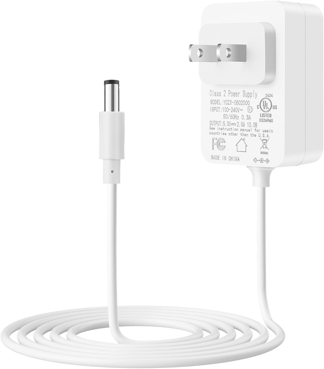 5V 2A Baby Swing Power Cord 6ft Replacement for Graco Duetsoothe/DuoGlider/Baby Swing,Compatible with Graco Simple Sway Swing/Glider LX/Simple Sway LX, Adapter 5V Charger Baby Swing Ideal for Parents