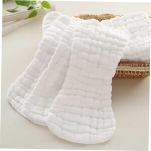 5-Pack Breathable Cotton Newborn Diapers | Absorbent Baby Nappies - Image 4