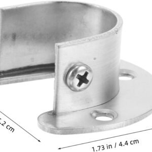 Heavy Duty Stainless Steel Closet Pole - Flange Seat Wardrobe Hanger - Image 2