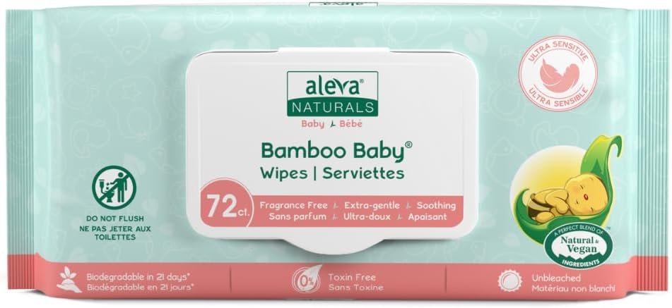Aleva Naturals Bamboo Baby Wipes
