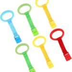 GETAJGHSD 6pcs Hanging Rings Pull Assist Tools for Standing Walking Durable Support Clip for Safe Playtime
