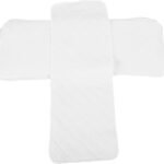 HOOTNEE 5pcs Reusable Burp Cloths Soft Cotton Diapers for Newborns Urinary Pads for Boys White Cloth Nappies