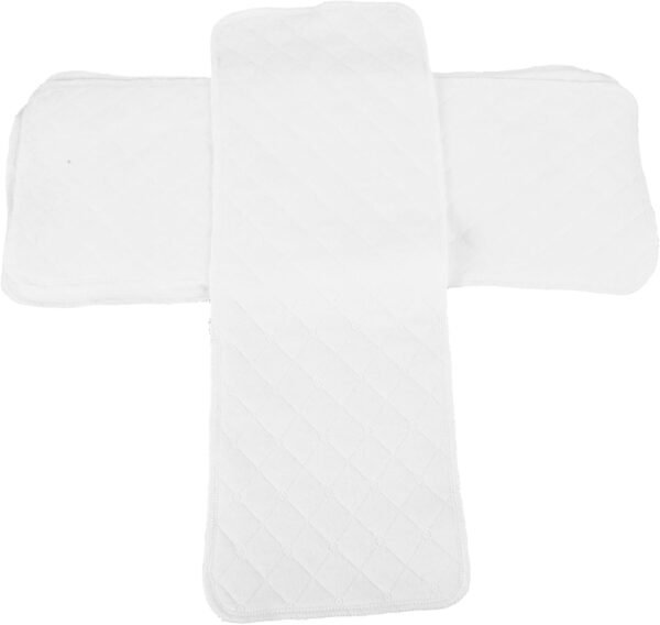 HOOTNEE 5pcs Reusable Burp Cloths Soft Cotton Diapers for Newborns Urinary Pads for Boys White Cloth Nappies