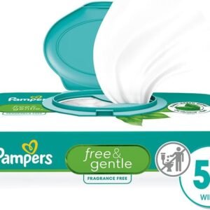 Pampers Free & Gentle 100% Plant-Based Baby Wipes, 52 Count - Fragrance Free - Image 2