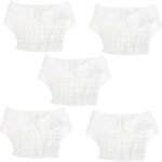 Healeved 5pcs Newborn Diapers Newborn Cloth Diaper Baby Reusable Waterproof Breathable Liner
