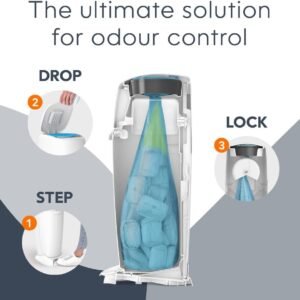 Diaper Genie Complete System - White Pail, 4 Carbon Filters & Refill - Image 8